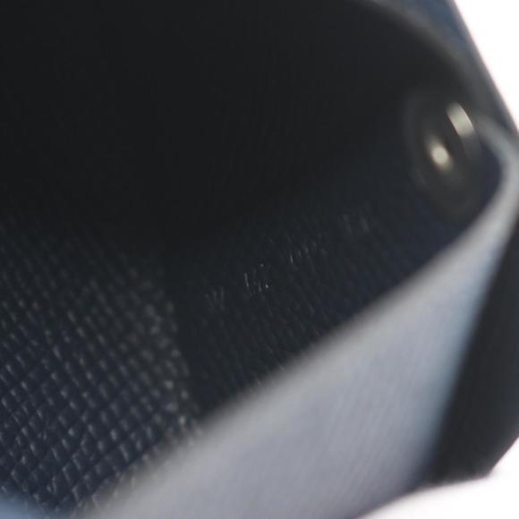 HERMES Bastia Blue Navy Wallet/Coin Case Epsom Leather - Picture 6 of 7